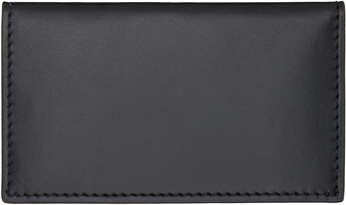 Lanvin Black & Brown 'Catch By Lanvin' Two Fold Card Holder