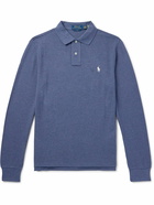 Polo Ralph Lauren - Logo-Embroidered Cotton-Piqué Polo Shirt - Blue