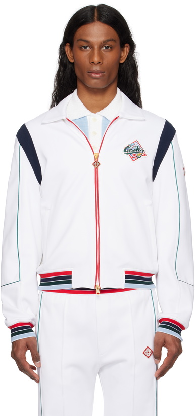 Photo: Casablanca White 'Casa Way' Sports Jacket