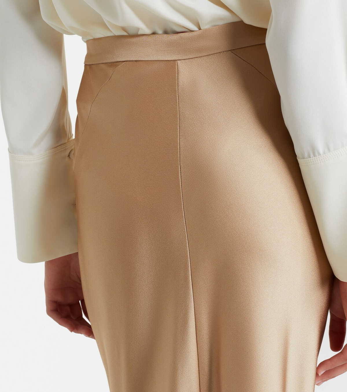 Max Mara Satin maxi skirt