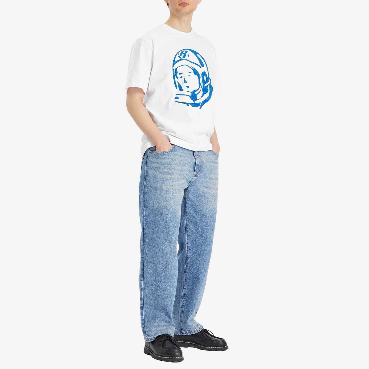 Billionaire Boys Club Men's Astro Denim Jeans in Mid Wash Blue