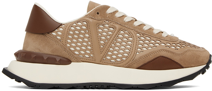 Photo: Valentino Garavani Brown Netrunner Sneakers