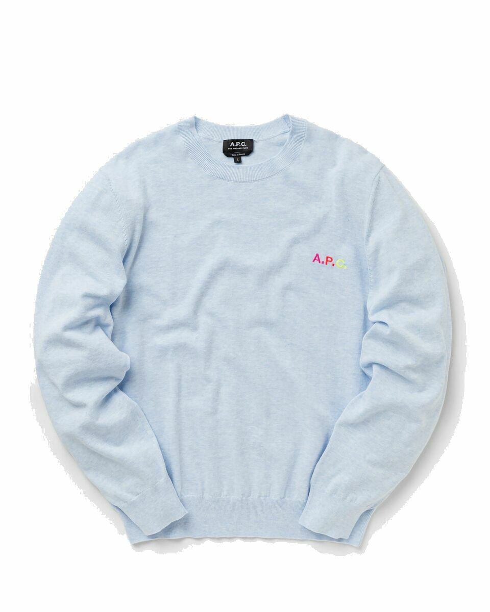 Photo: A.P.C. Pull Marvin Blue - Mens - Pullovers