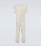 Zegna Striped linen pajamas