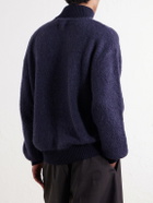 Aimé Leon Dore - Wool-Blend Felt Half-Zip Sweater - Blue