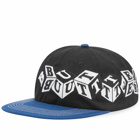 Butter Goods Men's Cubes 6 Panel Cap in Black/Royal Blue