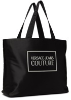 Versace Jeans Couture Black Gummy Logo Tote
