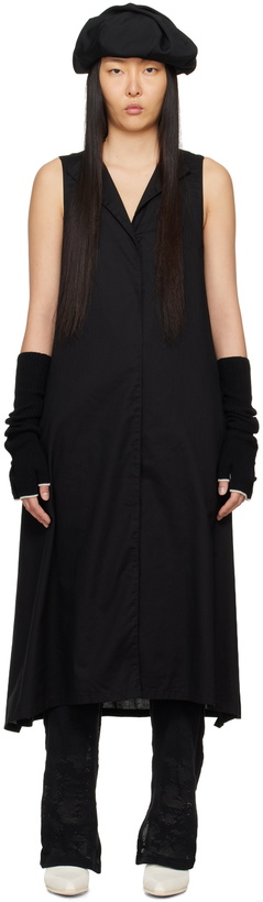 Photo: Y's Black Sleeveless Midi Dress