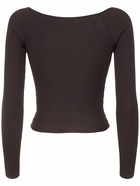 PHILOSOPHY DI LORENZO SERAFINI Stretch Viscose Jersey L/s Knit Top