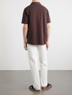 Frescobol Carioca - Luca Organic Cotton Piqué Polo Shirt - Brown