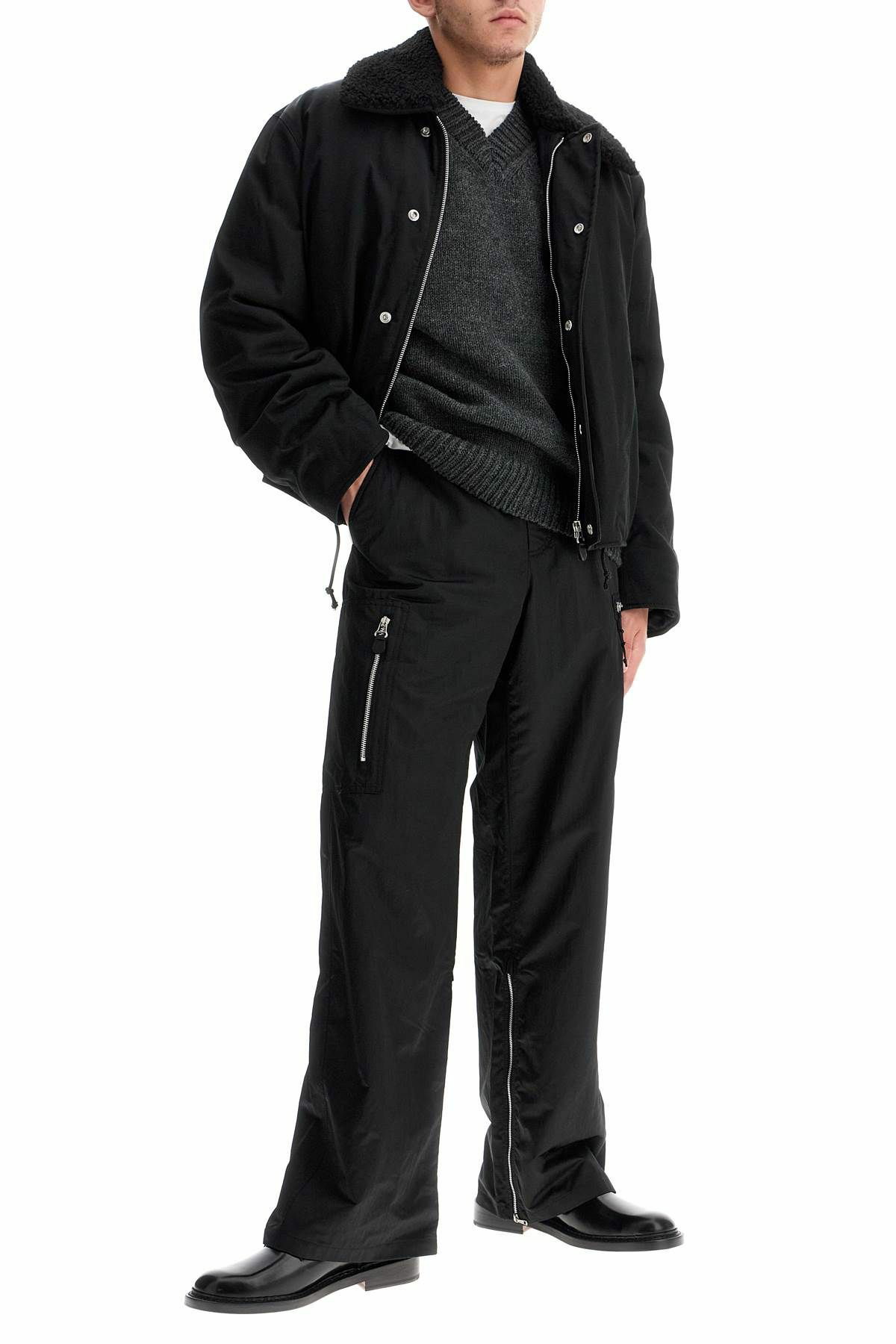 OUR LEGACY tactical cargo pants in technical satin fabric OUR LEGACY tactical cargo pants in technical satin fabric