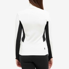 Moncler Grenoble Women's Zip Neck Fitted Sweatshirt in White