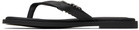 rag & bone Black Gia Leather Thong Sandals
