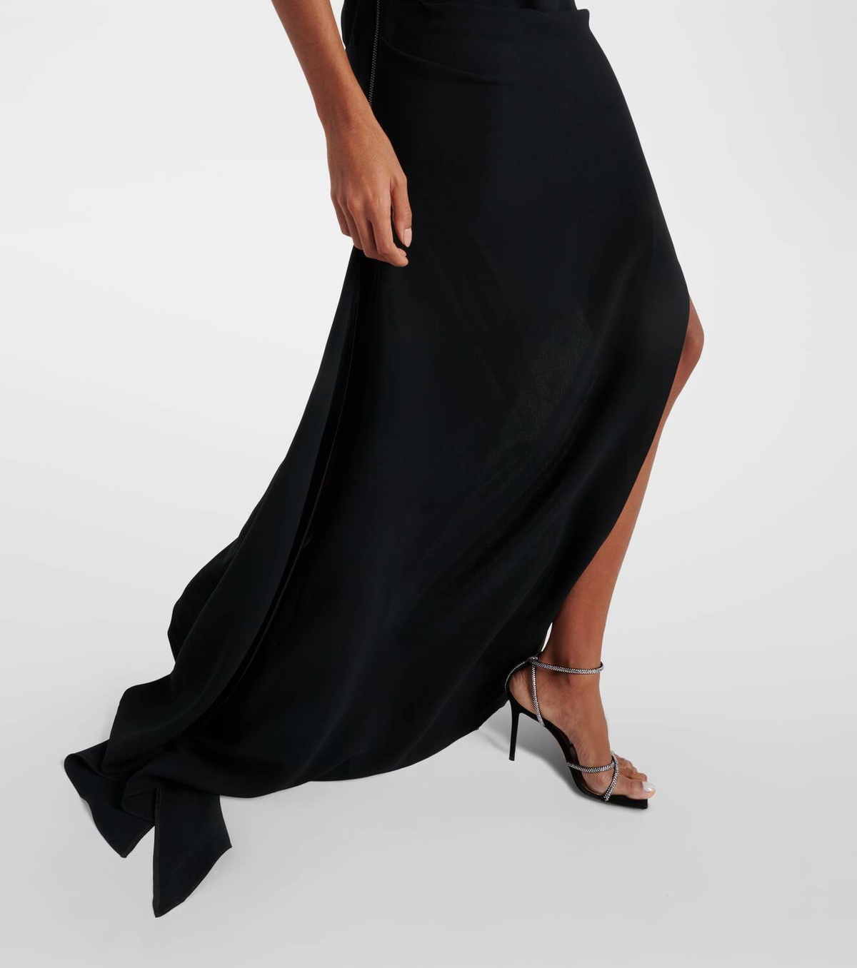 Maticevski Darkness gathered one-shoulder gown