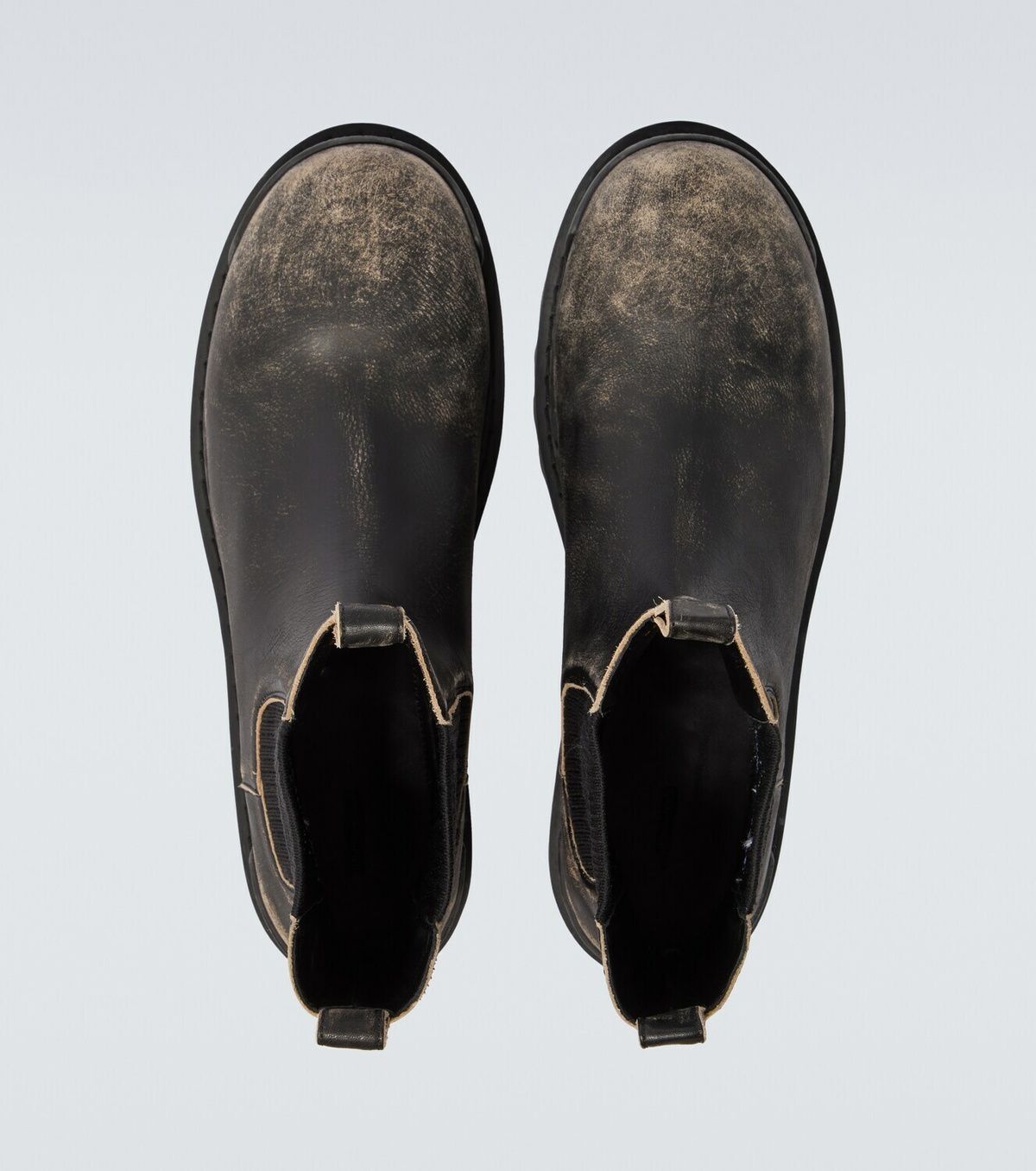 Balenciaga Strike distressed leather Chelsea boots