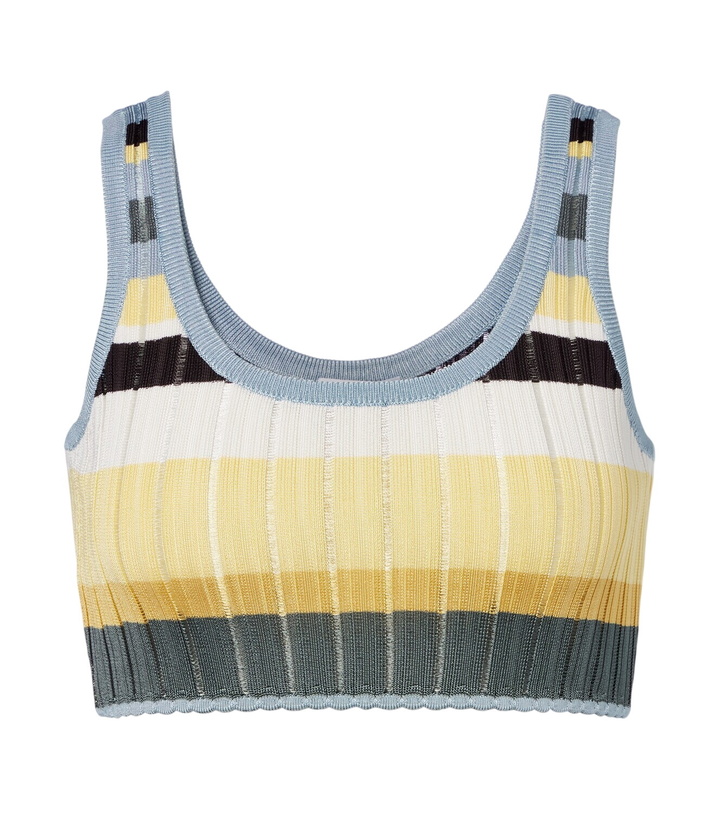 Photo: Alaïa Striped cropped tank top