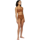 Calle Del Mar Orange Knit Panty Bikini Bottom