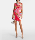 Pucci Orchidee silk twill minidress
