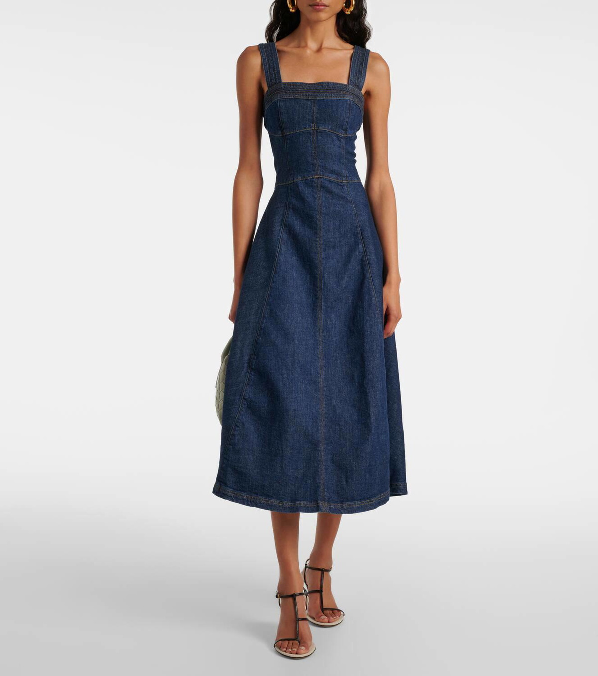 Simkhai Cici denim midi dress Simkhai