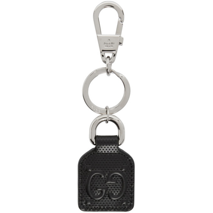 Photo: Gucci Black Perforated GG Keychain