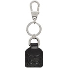 Gucci Black Perforated GG Keychain