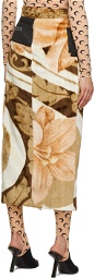 Marine Serre Multicolor Blanket Zipped Skirt