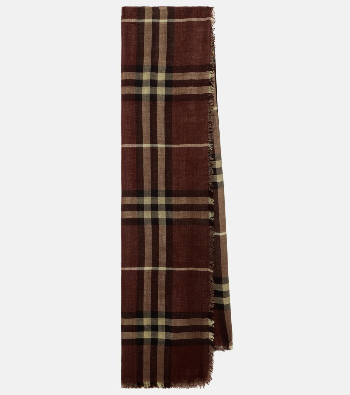 Burberry Burberry Check wool and silk scarf