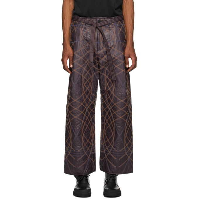 Photo: Craig Green Burgundy Embroidered Swirl Trousers