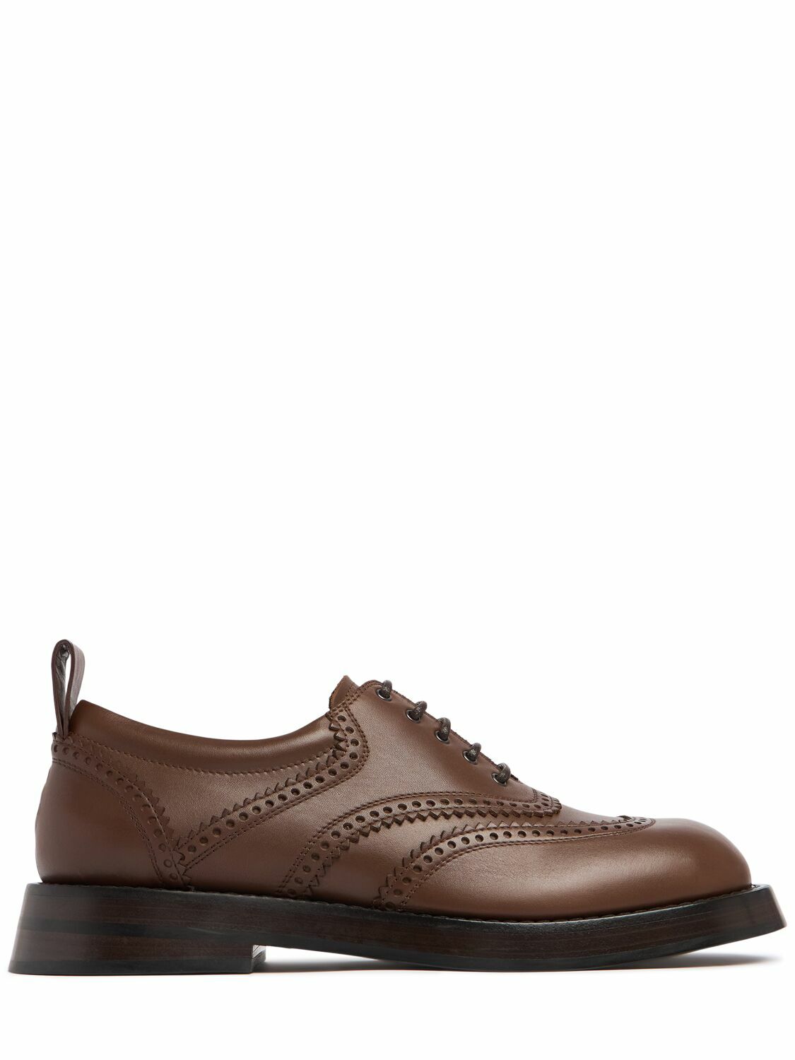 ALEXANDER MCQUEEN Leather Lace-up Derby Shoes Alexander McQueen display picture 1