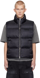 AMIRI Black MA Quad Jacquard Down Vest