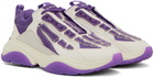 AMIRI White & Purple Bone Runner Sneakers