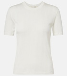 The Row Etina ribbed-knit cotton T-shirt
