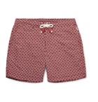 Orlebar Brown - Dania Mid-Length Printed Swim Shorts - Red
