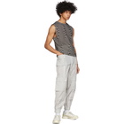 Eckhaus Latta White and Black Shrunk Muscle Tank T-Shirt