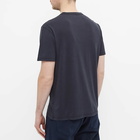 Officine Générale Men's Pigment Dyed Pocket T-Shirt in Dark Navy