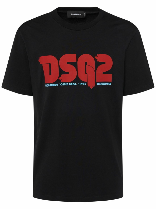Photo: DSQUARED2 Regular Fit Logo Cotton T-shirt