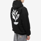 Magenta Men's Whale Plant Hoodie in Black