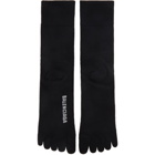 Balenciaga Black Logo Toe Socks