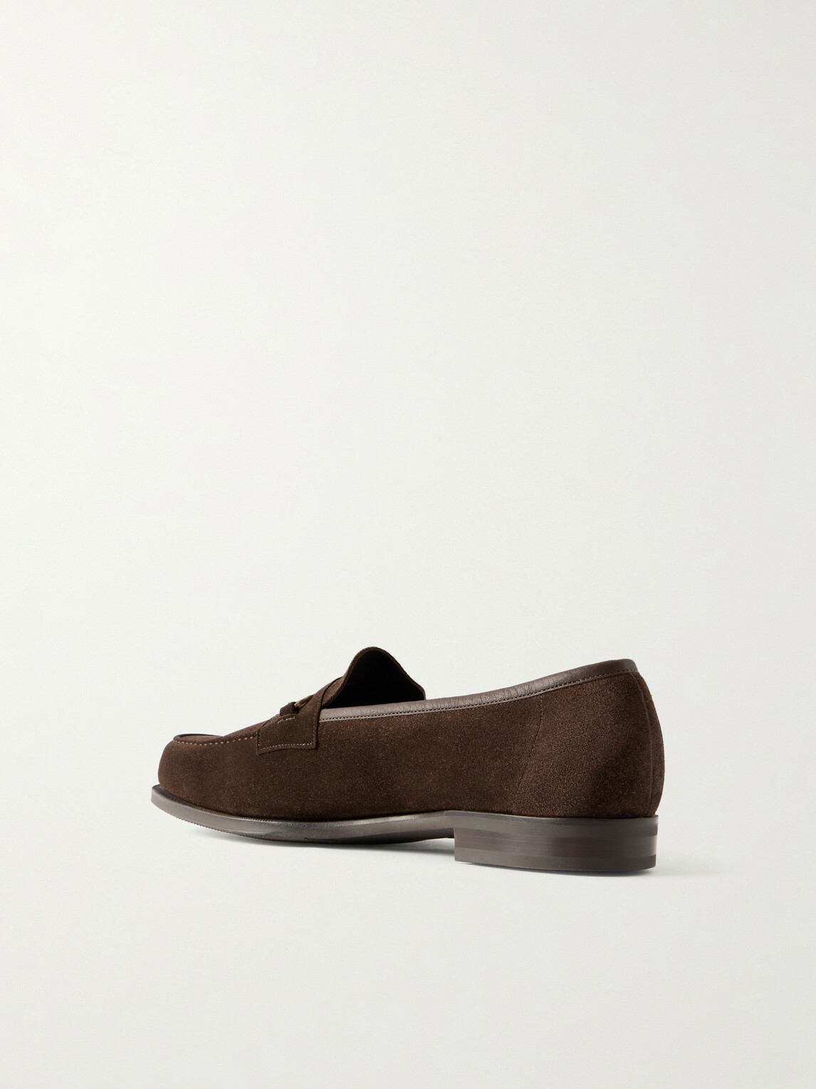 Edward Green - Putney Horsebit-Embellished Suede Loafers - Brown