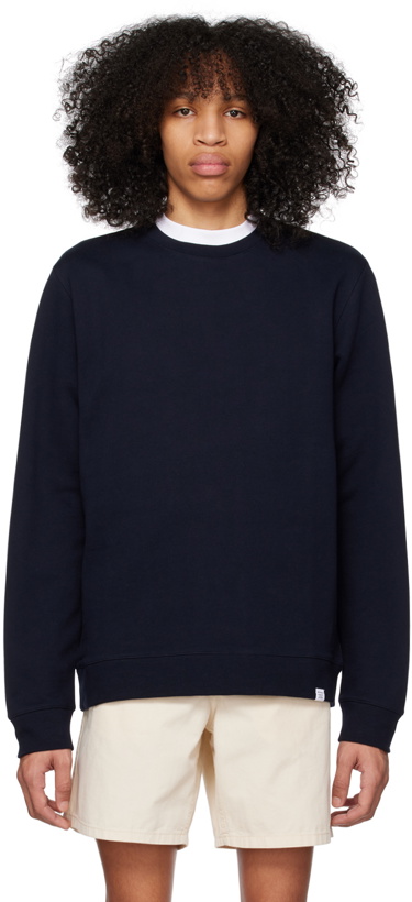 Photo: NORSE PROJECTS Navy Vagn Classic Sweatshirt