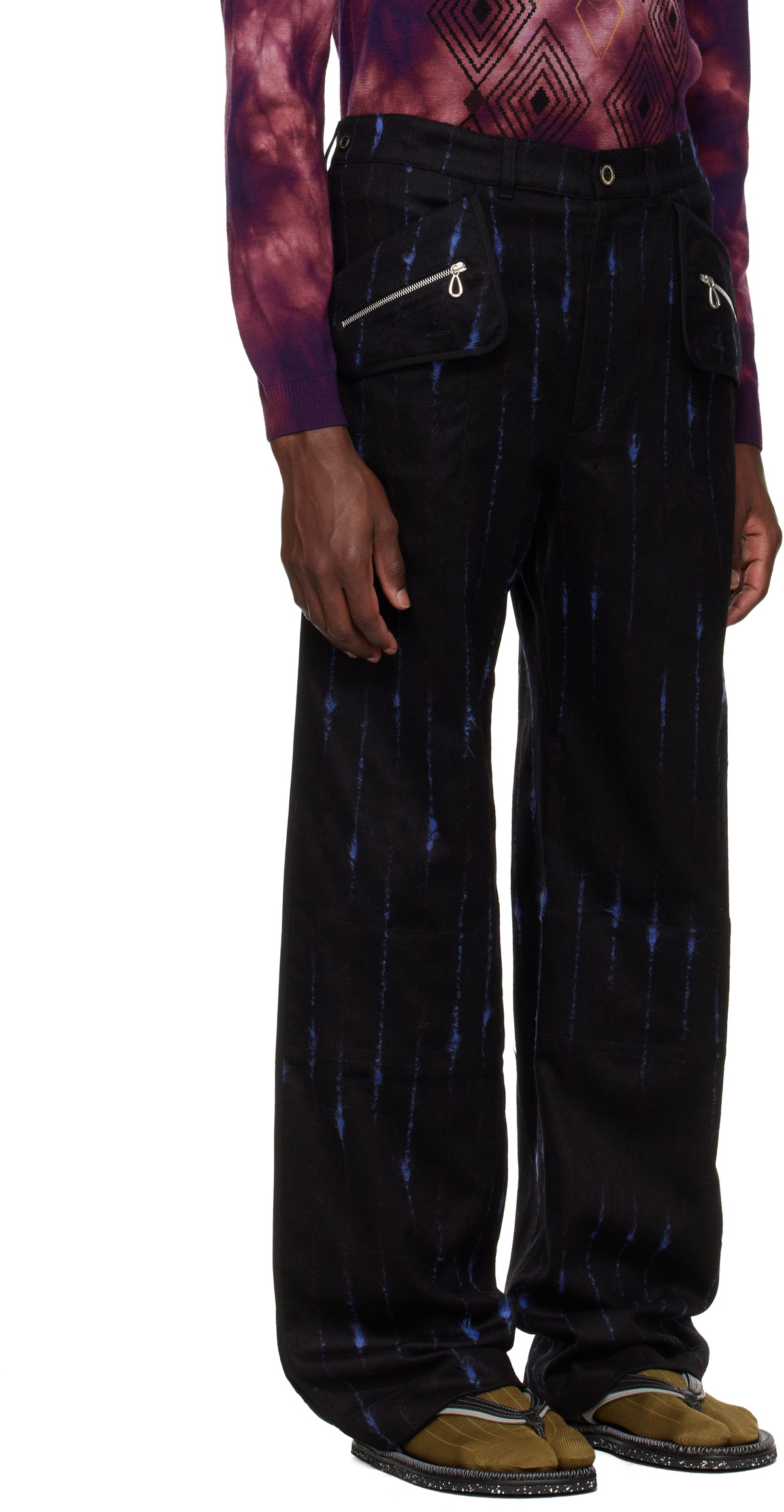 Kiko Kostadinov Black & Blue Komlo Trousers