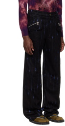 Kiko Kostadinov Black & Blue Komlo Trousers