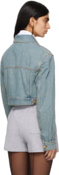 Moschino Blue Teddy Denim Jacket