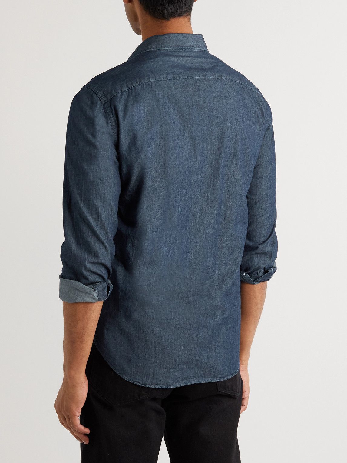 MP Massimo Piombo - Denim Shirt - Blue