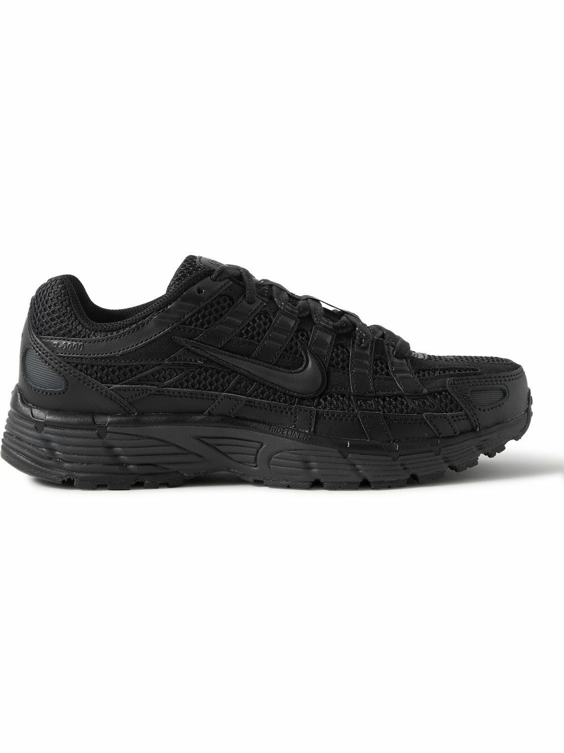 Nike - P-6000 Suede, Leather and Mesh Sneakers - Black Nike