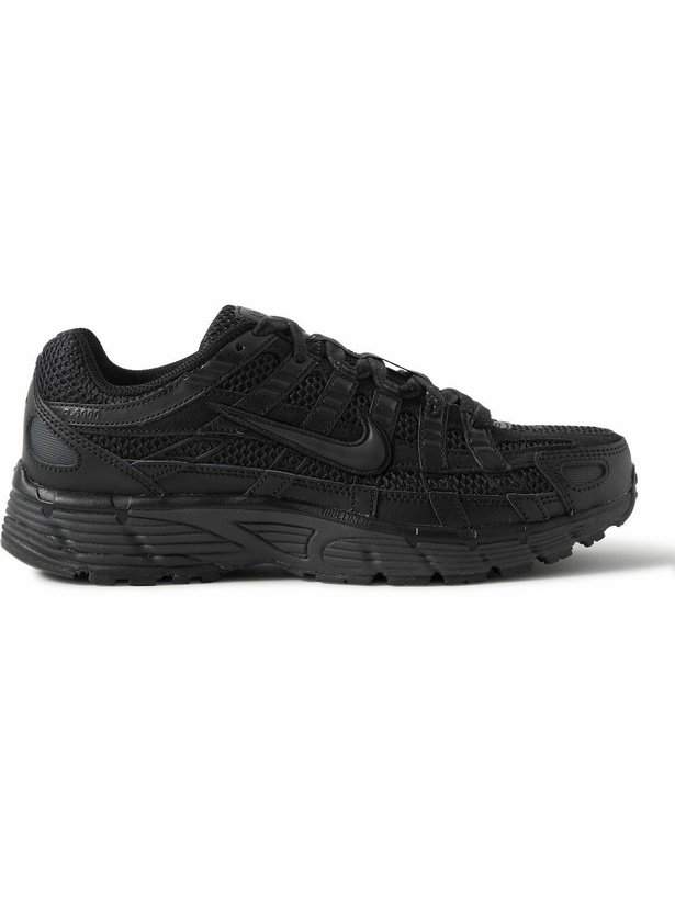 Photo: Nike - P-6000 Suede, Leather and Mesh Sneakers - Black