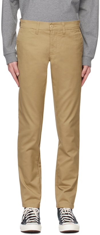 Photo: Carhartt Work In Progress Tan Sid Trousers