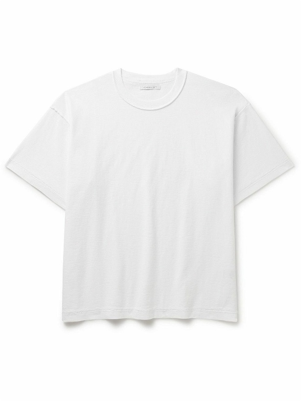 Photo: John Elliott - Reversed Cotton-Jersey T-Shirt - White