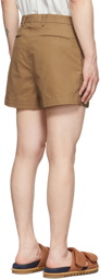 Dries Van Noten Brown Cotton Shorts