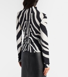 Ferragamo Zebra-print top